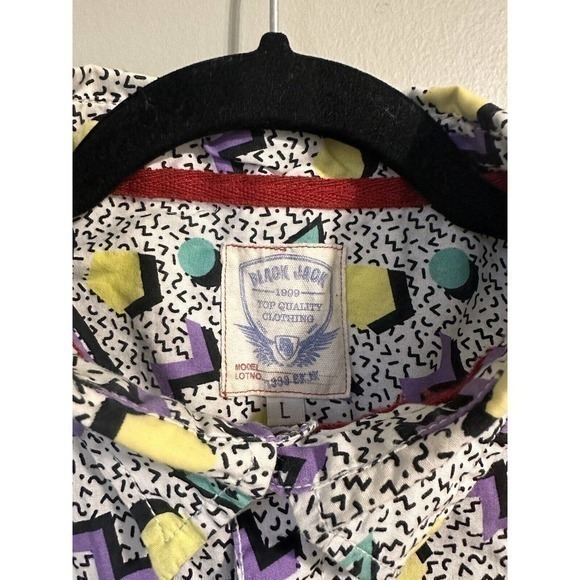 Geometric 1999 Black Jack Brand Screech Save By The Bell Shirt Size‎ L Vintage - Picture 6 of 10